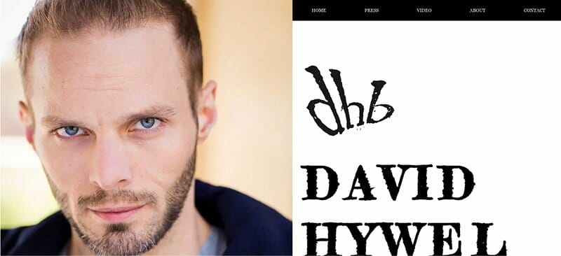 20. David Hywel Baynes - Actor Website Example