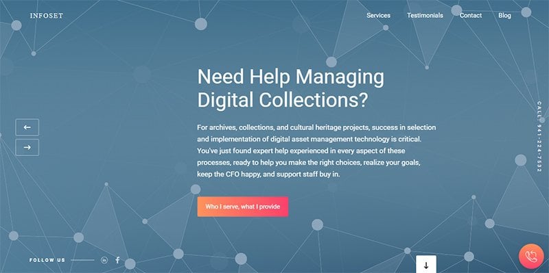 23. Infoset - Consulting Website Example