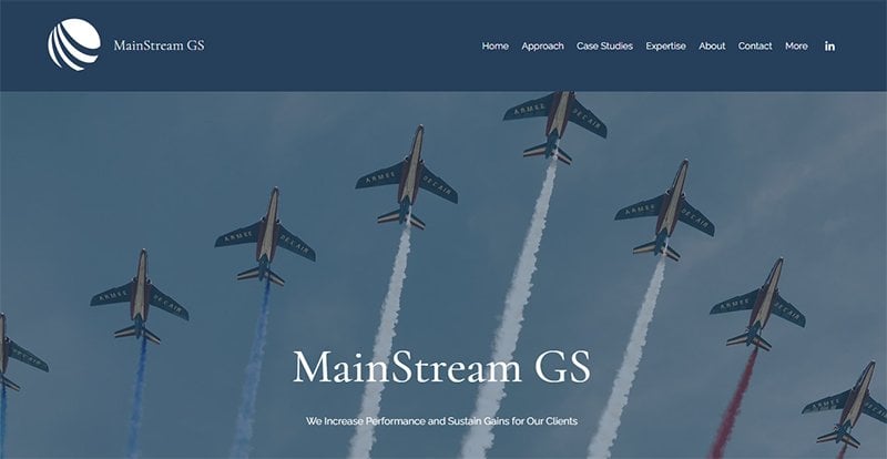27. Mainstream GS - Consulting Website Example