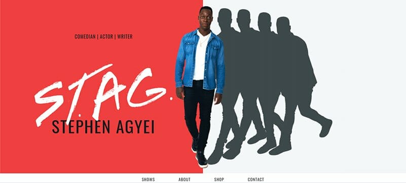 27. Stephen Agyei - Actor Website Example