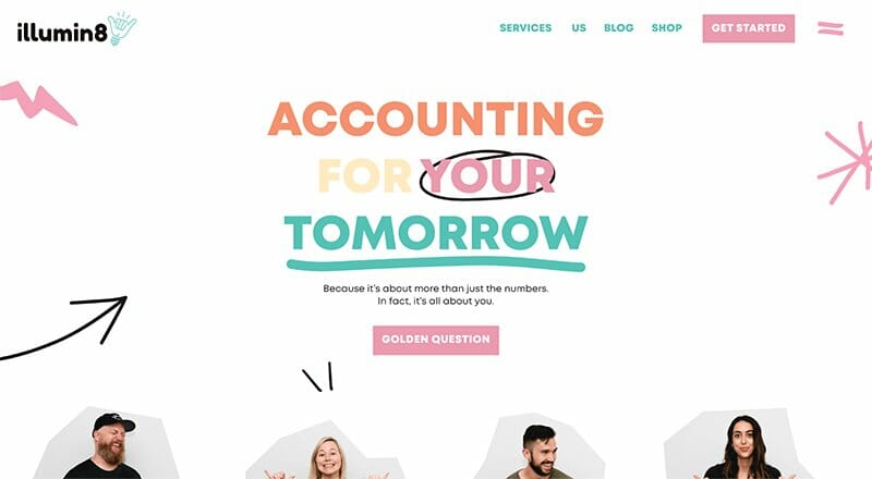 3. Illumin8 - Accountant Website Example