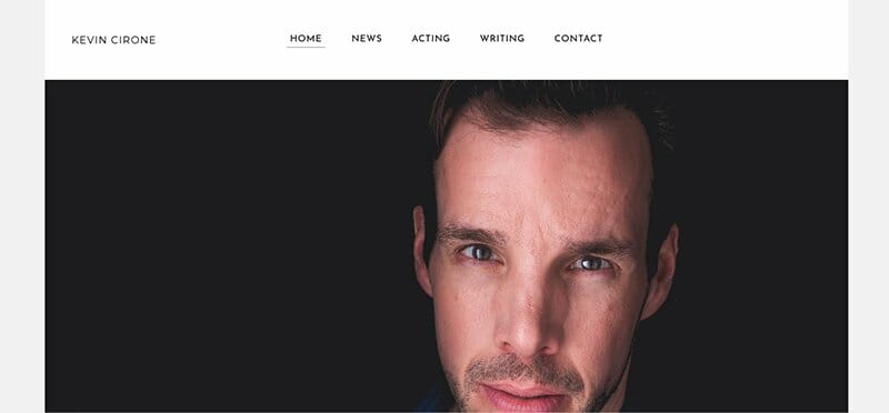 32. Kevin Cirone - Actor Website Example