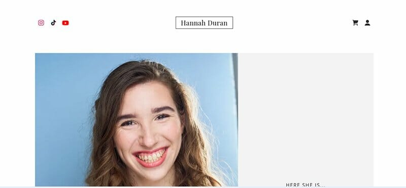 34. Hannah Duran - Actor Website Example