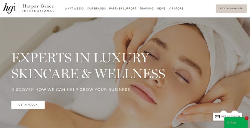 4. Harpar Grace International - Consulting Website Example