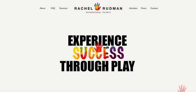 4. Rachel Rudman - Therapist Website Example