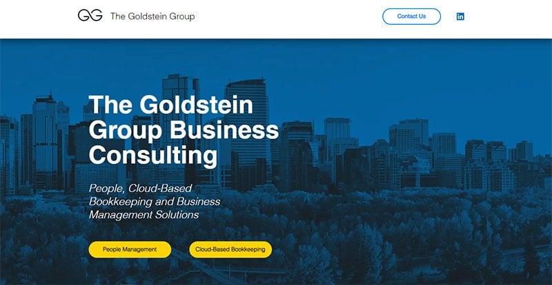 6. Goldstein Group - Consulting Website Example