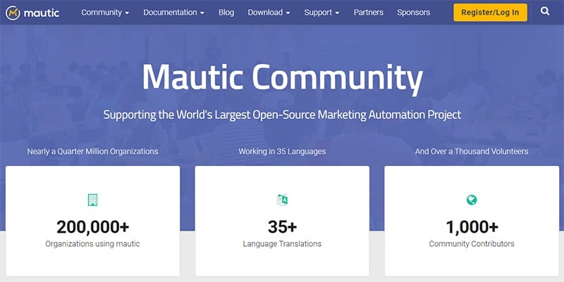 Mautic - Supporting the World's Largest Open-Source Marketing Automation Project
