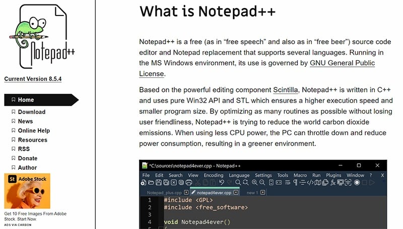 Notepad++ - What is Notepad++