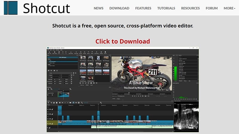 Shotcut - Shotcut is a free, open source, cross-platform video editor