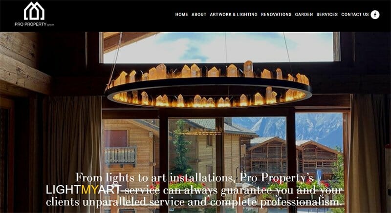 1. Pro Property - Handyman Website Example