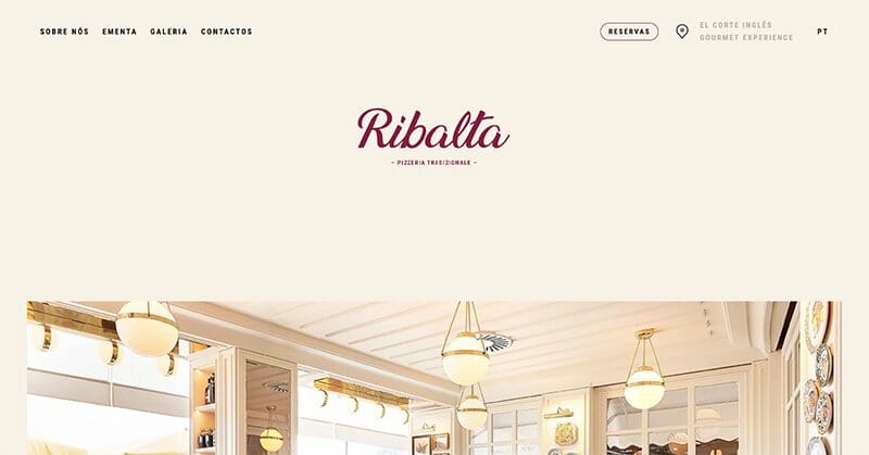 1. Ribalta - One-Page Website Example