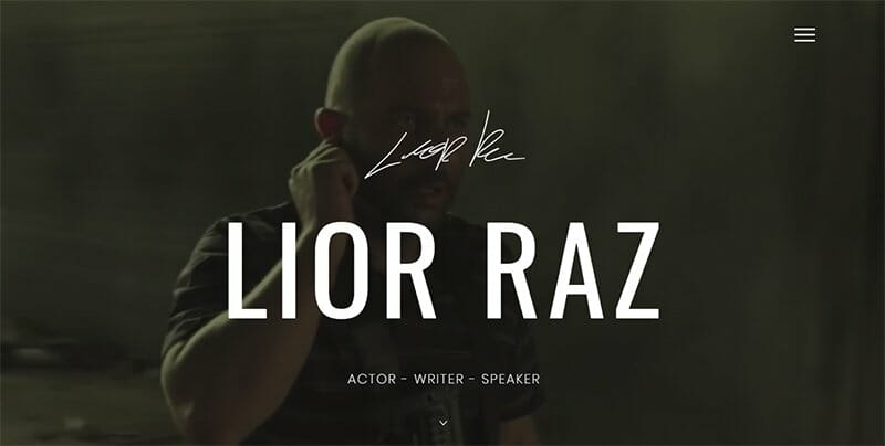 10. Lior Raz - Resume Website Example