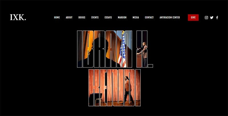11. Ibram X. Kendi - Author Websites Example