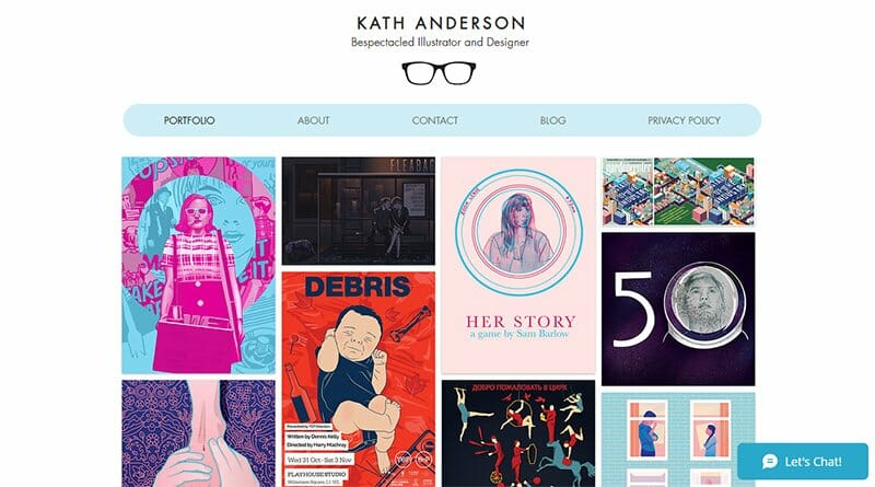 11. Kath Anderson - Graphic Design Portfolio Example