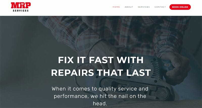 11. MRP Services - Handyman Website Example