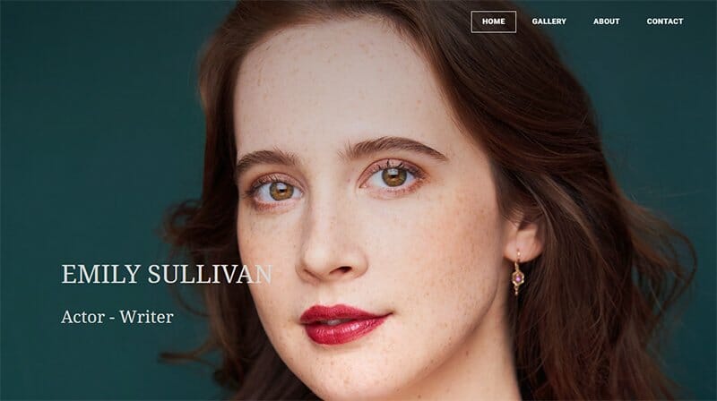 12. Emily Sullivan - Resume Website Example