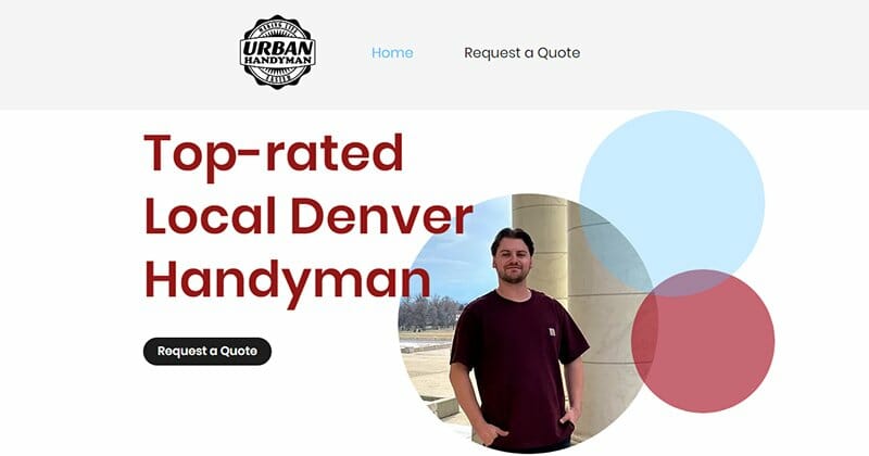 12. Urban Handyman - Handyman Website Example