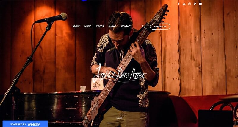 13. Japhlet Bire Attias - One-Page Website Example
