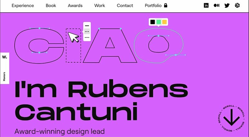 13. Rubens Cantuni - Resume Website Example