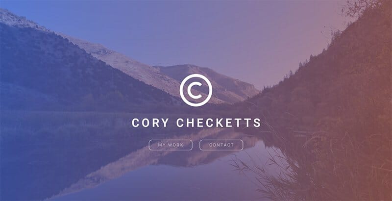 14. Cory Checketts - One-Page Website Example