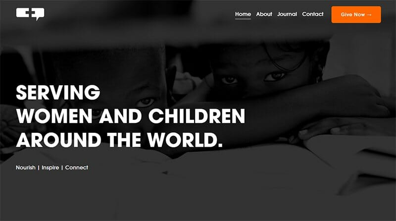 16. RU4Children - Charity Website Example