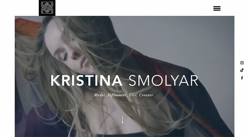 17. Kristina Smolyar - Portfolio Website Example