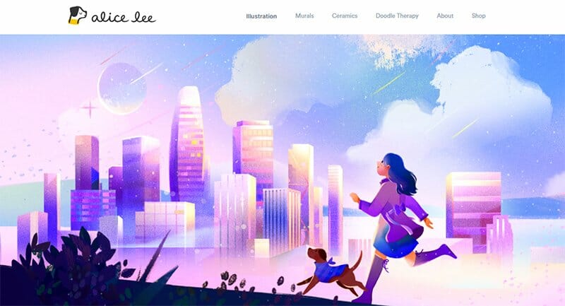 18. Alice Lee - Modern Website Example
