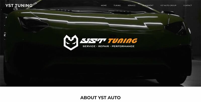 18. YST Tuning - One-Page Website Example