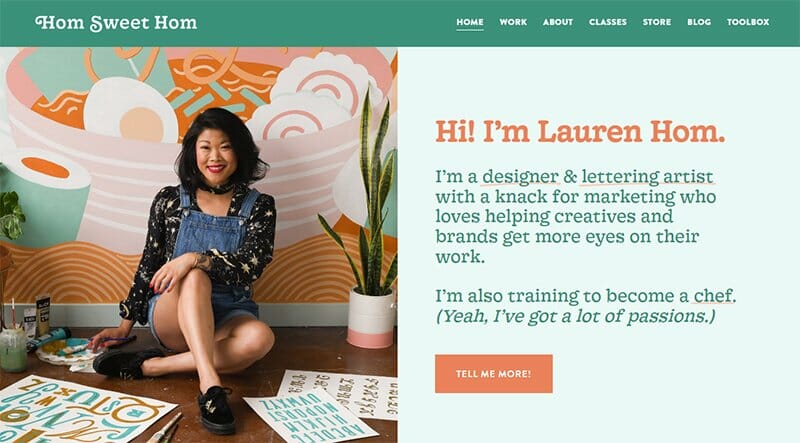 2. Hom Sweet Hom - Graphic Design Portfolio Example