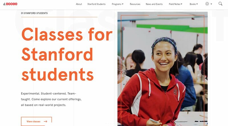 2. Stanford - School Websites Design Example