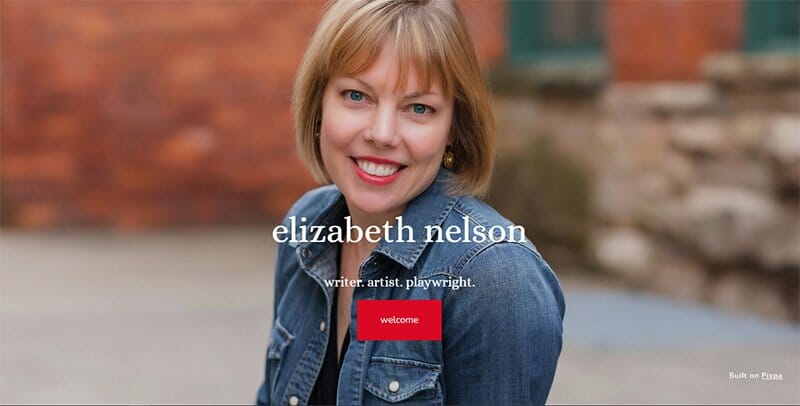 21. Elizabeth Nelson - Author Websites Example