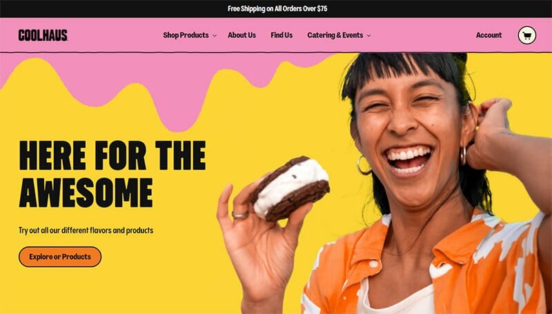 22. Coolhaus - Food Truck Website Example