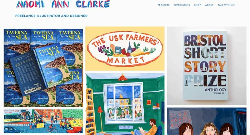 23. Naomi Ann Clarke - Portfolio Website Example