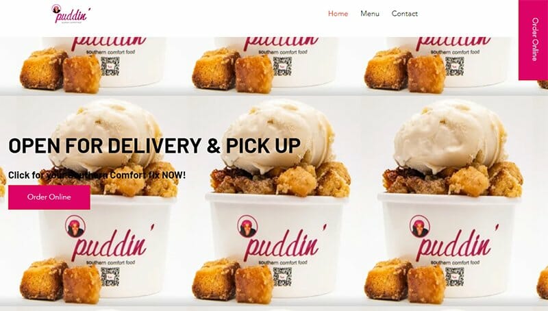 23. Puddin DC - Food Truck Website Example