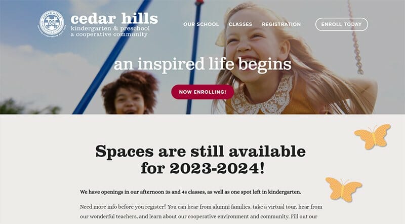 24. Cedar Hills - School Websites Design Example
