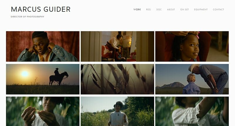 24. Marcus Guider - Portfolio Website Example