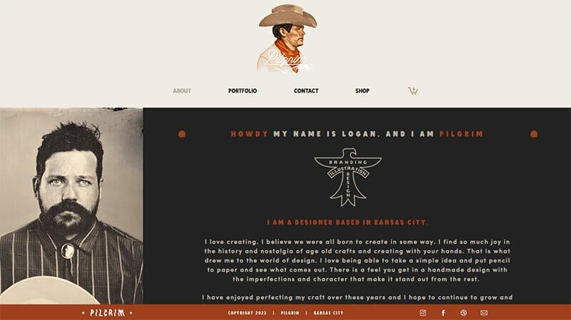 24. Pilgrim Design - Graphic Design Portfolio Example