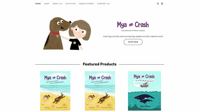 27. Mya and Crash - Author Websites Example