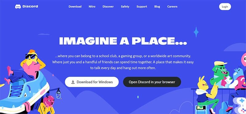 29. Discord - Modern Website Example