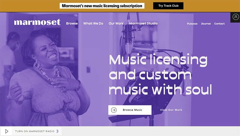 30. Marmoset - Modern Website Example