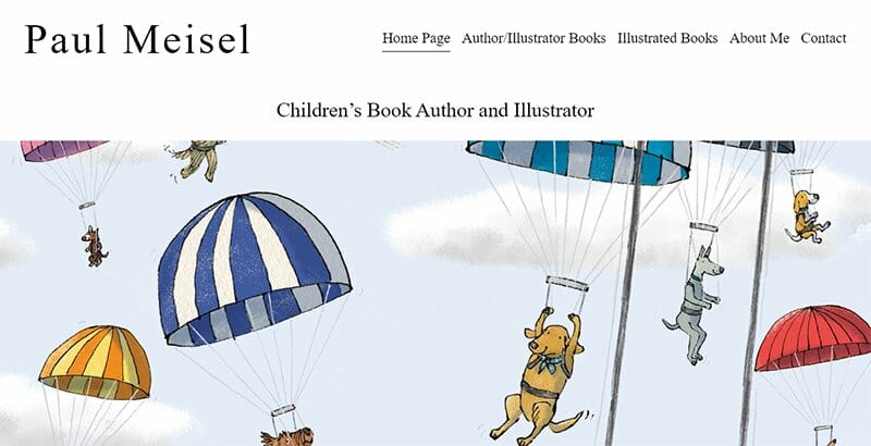 34. Paul Meisel - Author Websites Example