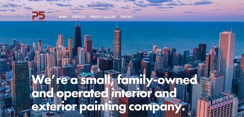 4. P5 Painting - Handyman Website Example