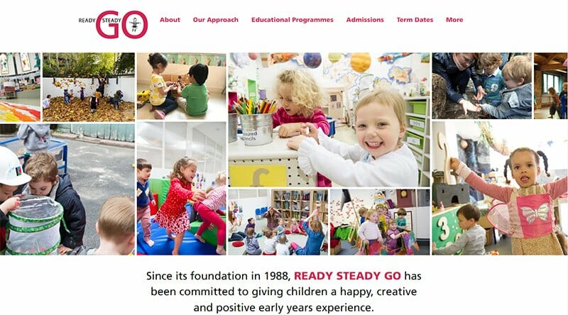 6. Ready Steady Go - School Websites Design Example