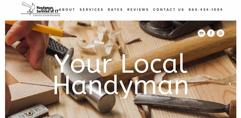 7. Handyman Services of CT - Handyman Website Example