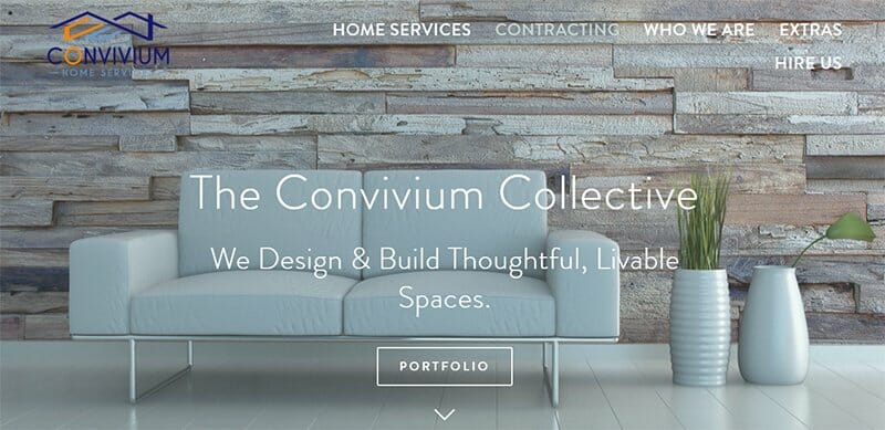 8. Convivium Contracting Corporation - Handyman Website Example