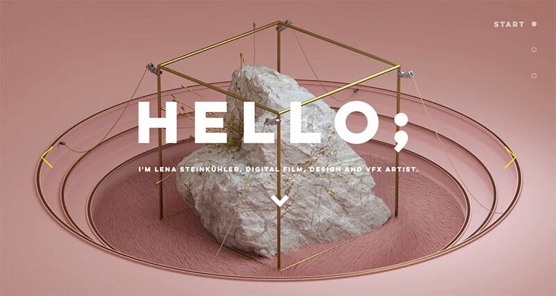 8. Lena Steinkühler - Portfolio Website Example