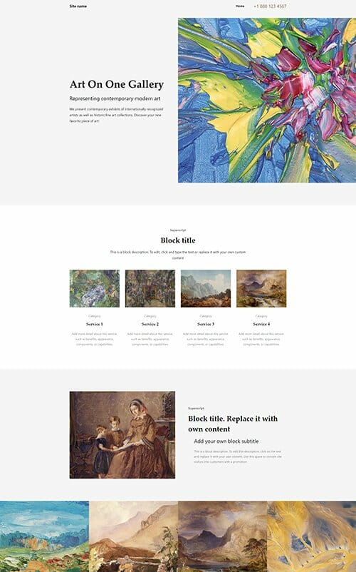 Art Gallery Website Templates Art Gallery Website Templates