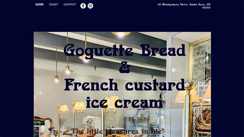 10. Goguette Bread - Bakery Website Example
