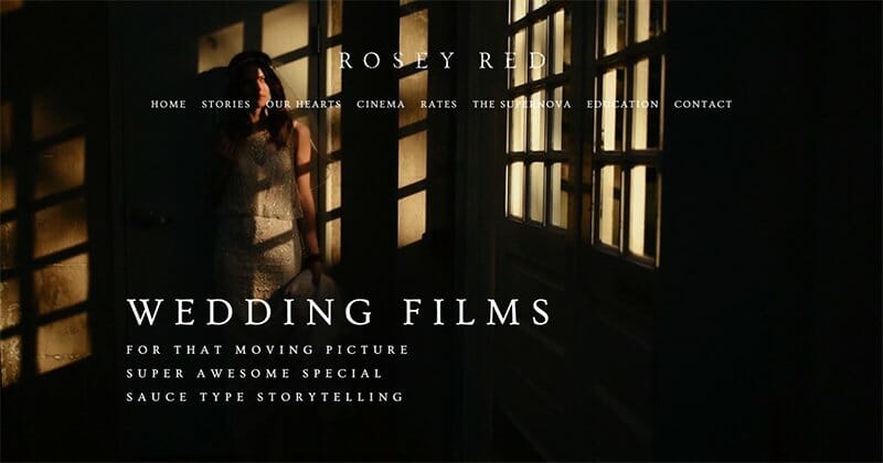 10. Rosey Red Photography - Videography Websites & Portfolio