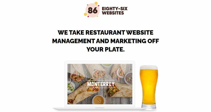 11. Eighty-Six Websites - Carrd Examples And Ideas
